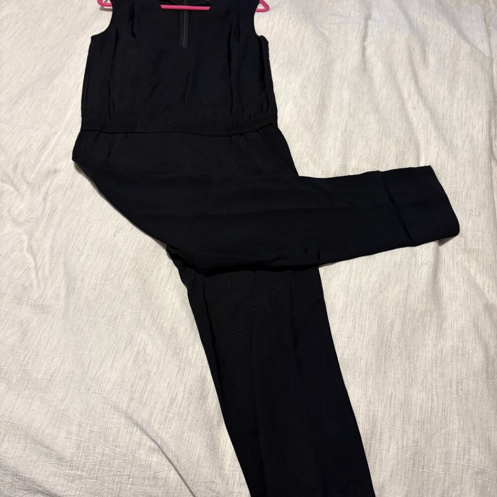 J Crew Black inen Jumpsuit